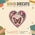 Impossible Things Butterfly Heart Wood Cutout
